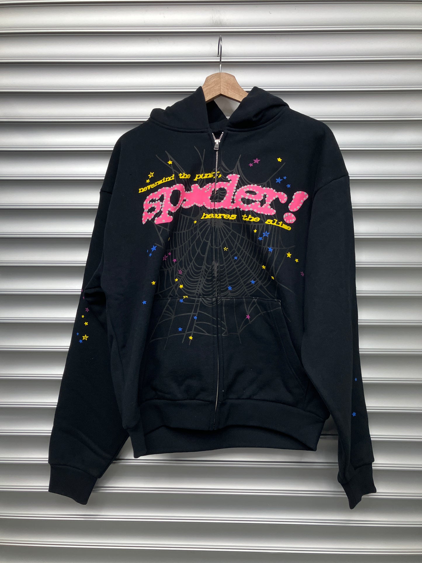 Spider Blk/Pink Zip - M