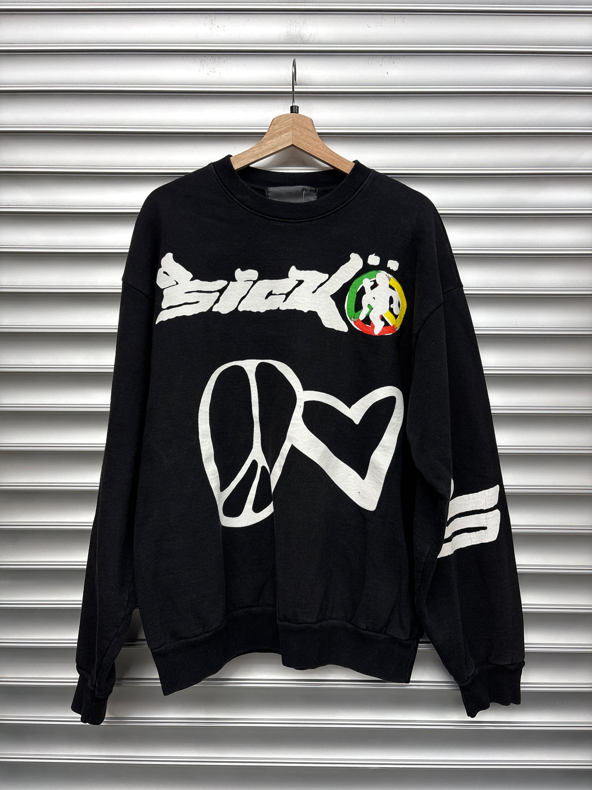 Sicko Rasta Print Sweater - L**