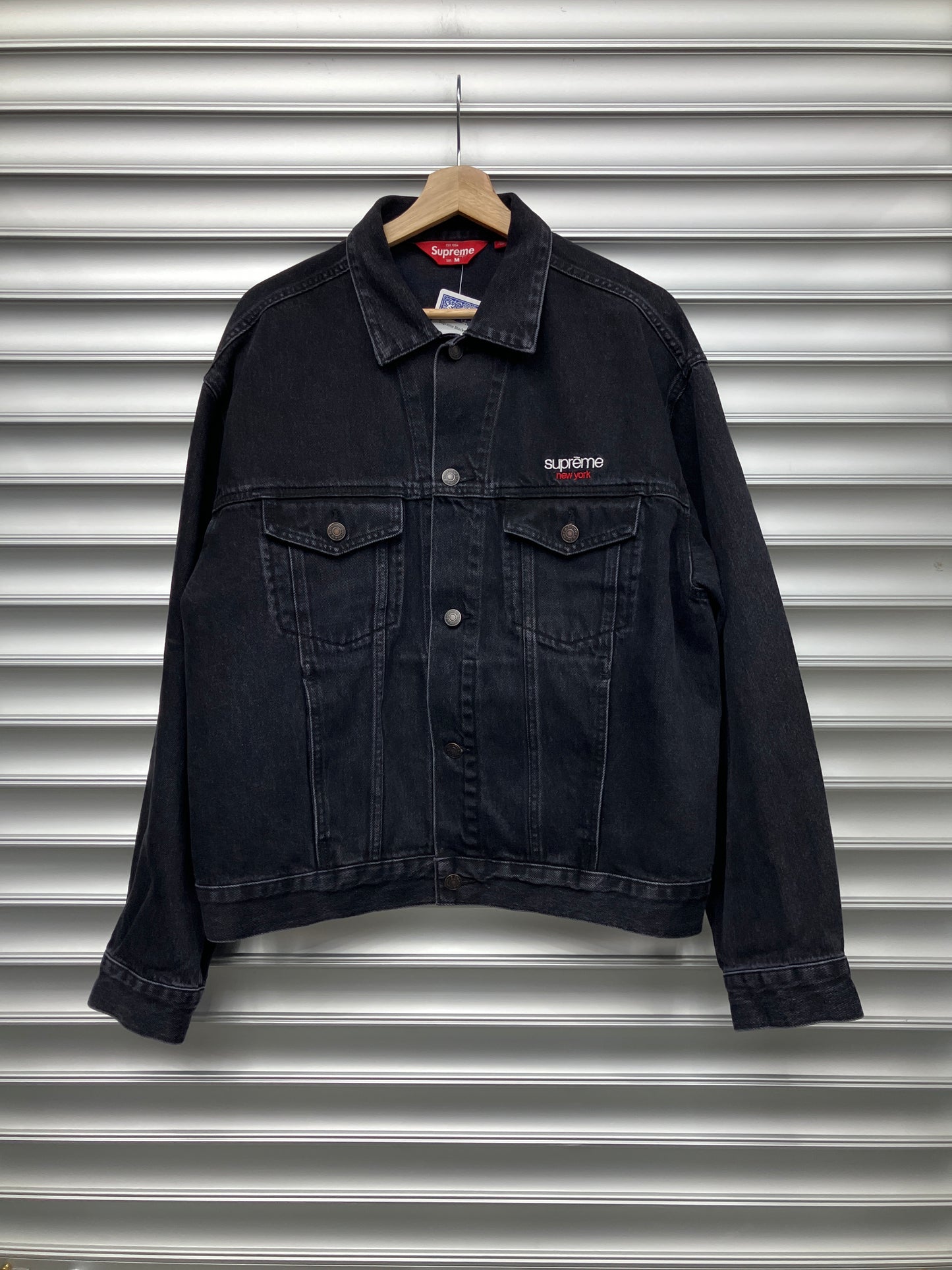 Supreme Black Denim Jacket - M