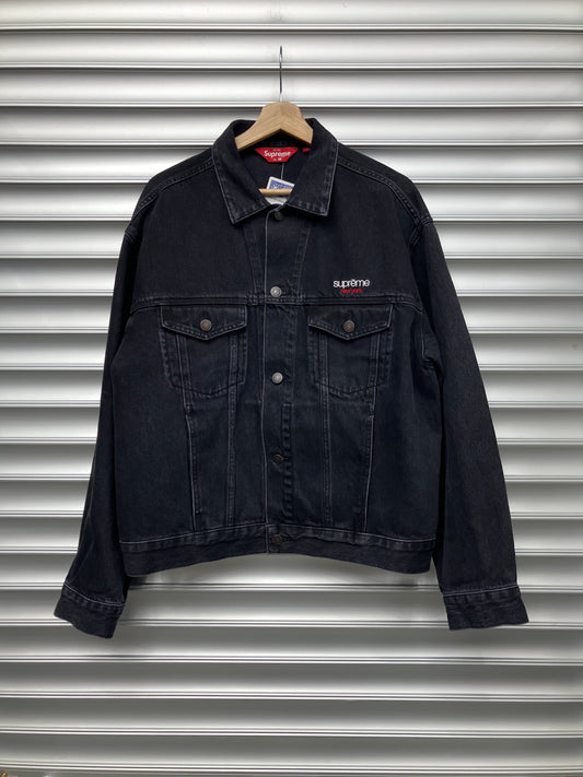 Supreme Black Denim Jacket - M