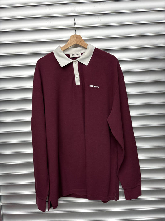 Miu Miu Maroon Rugbyb- L**