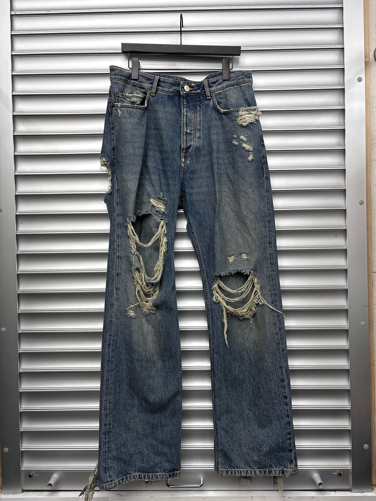 Balenciaga Distressed Denim - M**