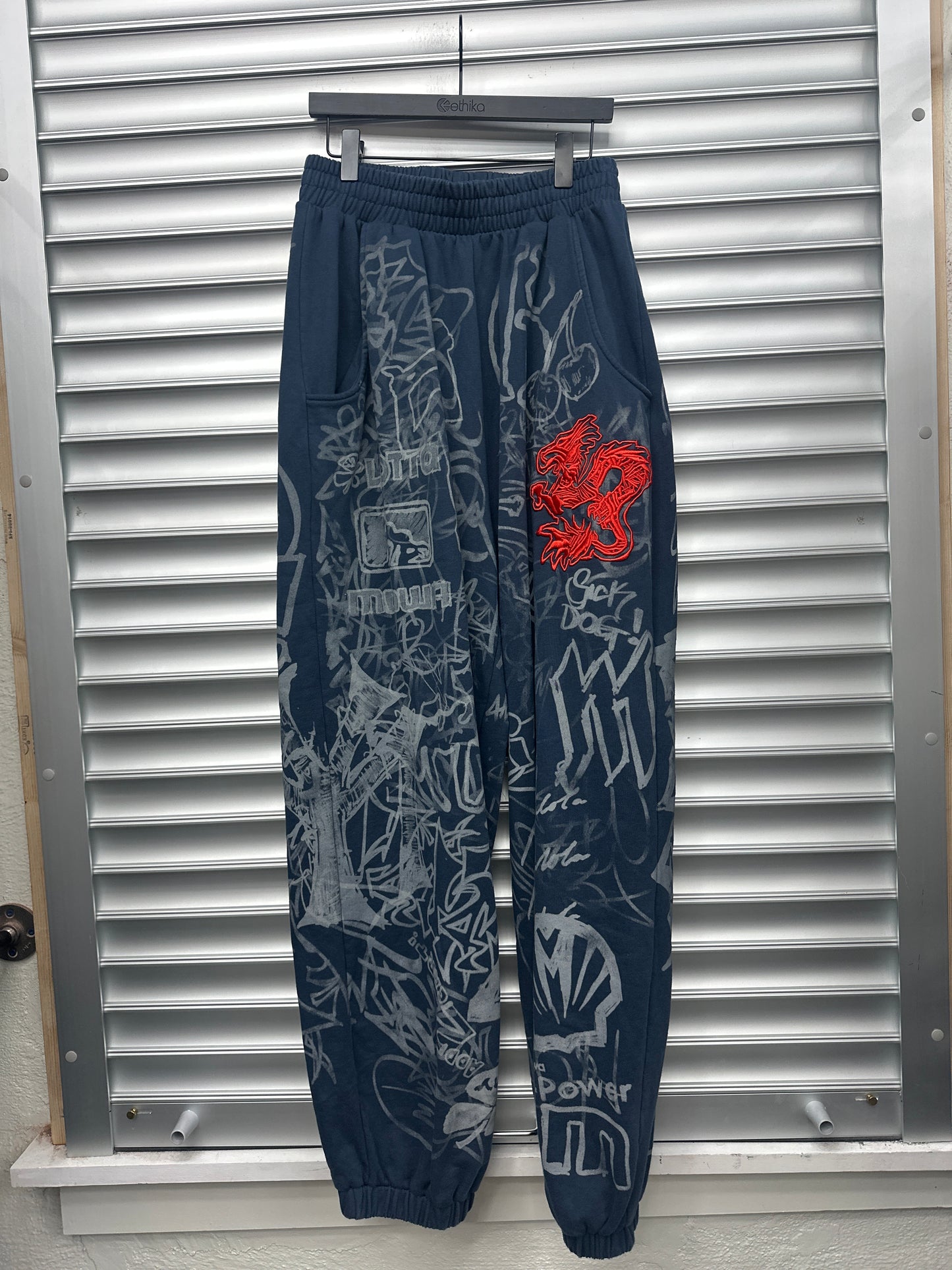 Navy Mowalola Sweatpants - M
