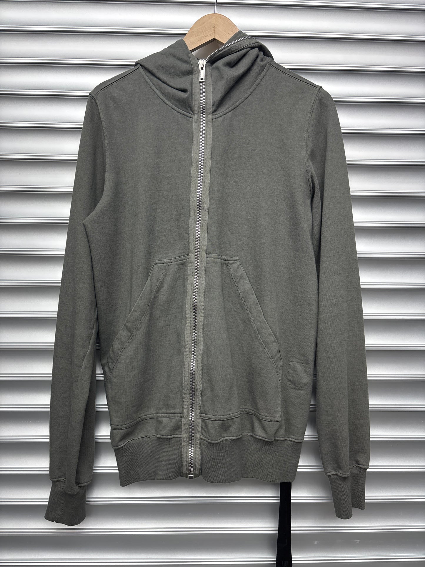 Grey Rick Owens Gimp Hoodie - M