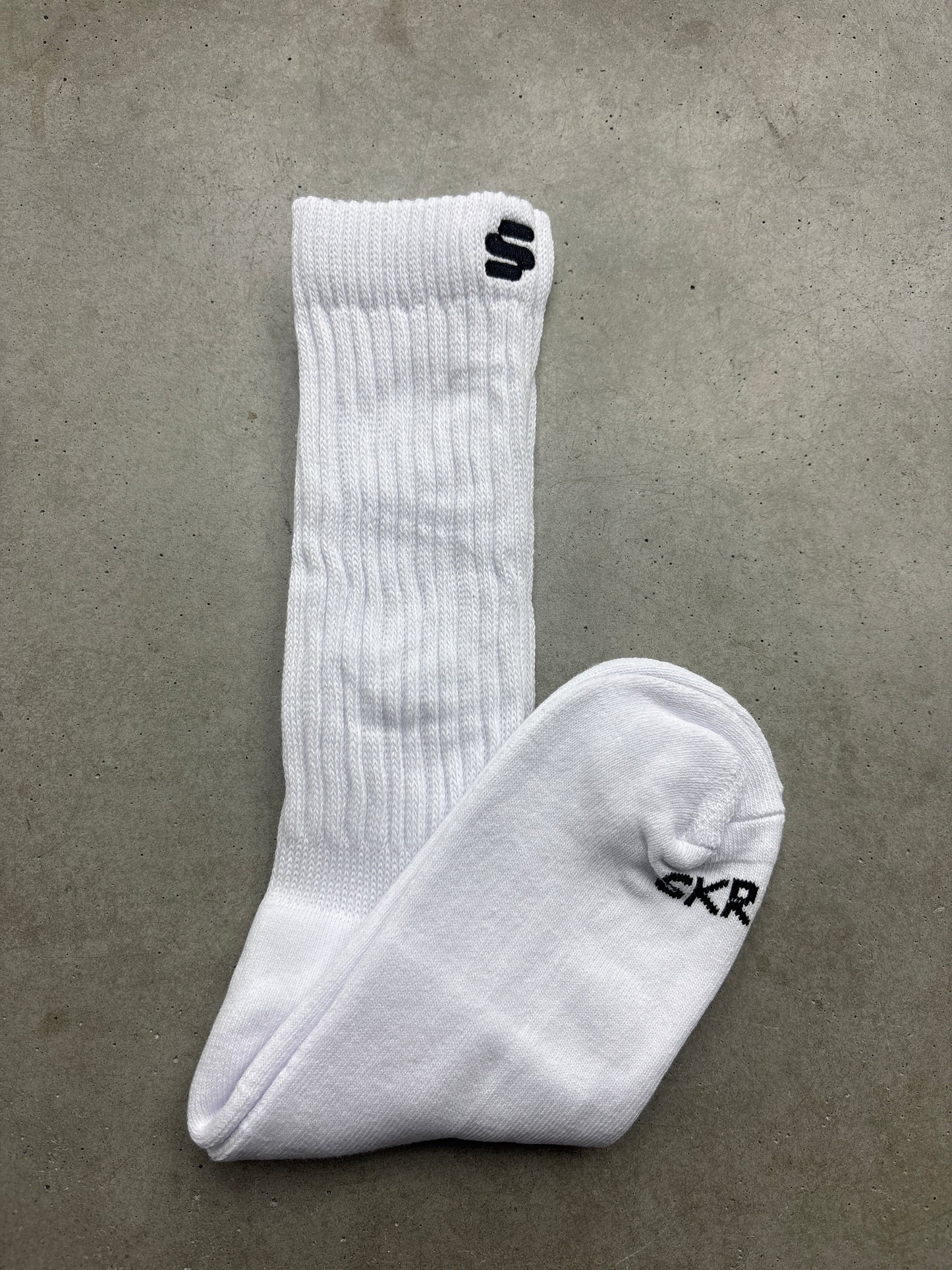 Skratch White Single Socks