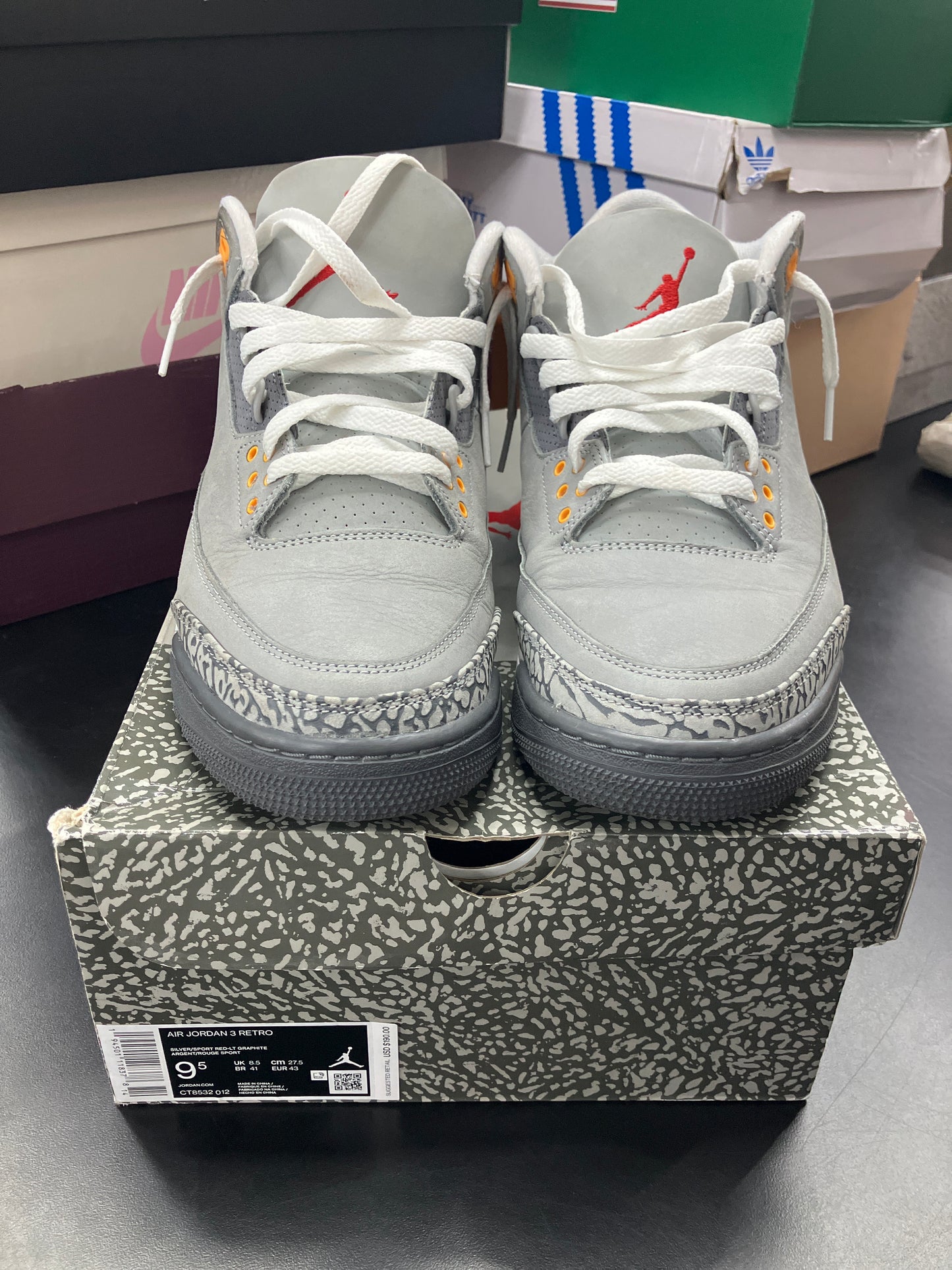 AJ3 Wolf Grey (U) - 9.5M