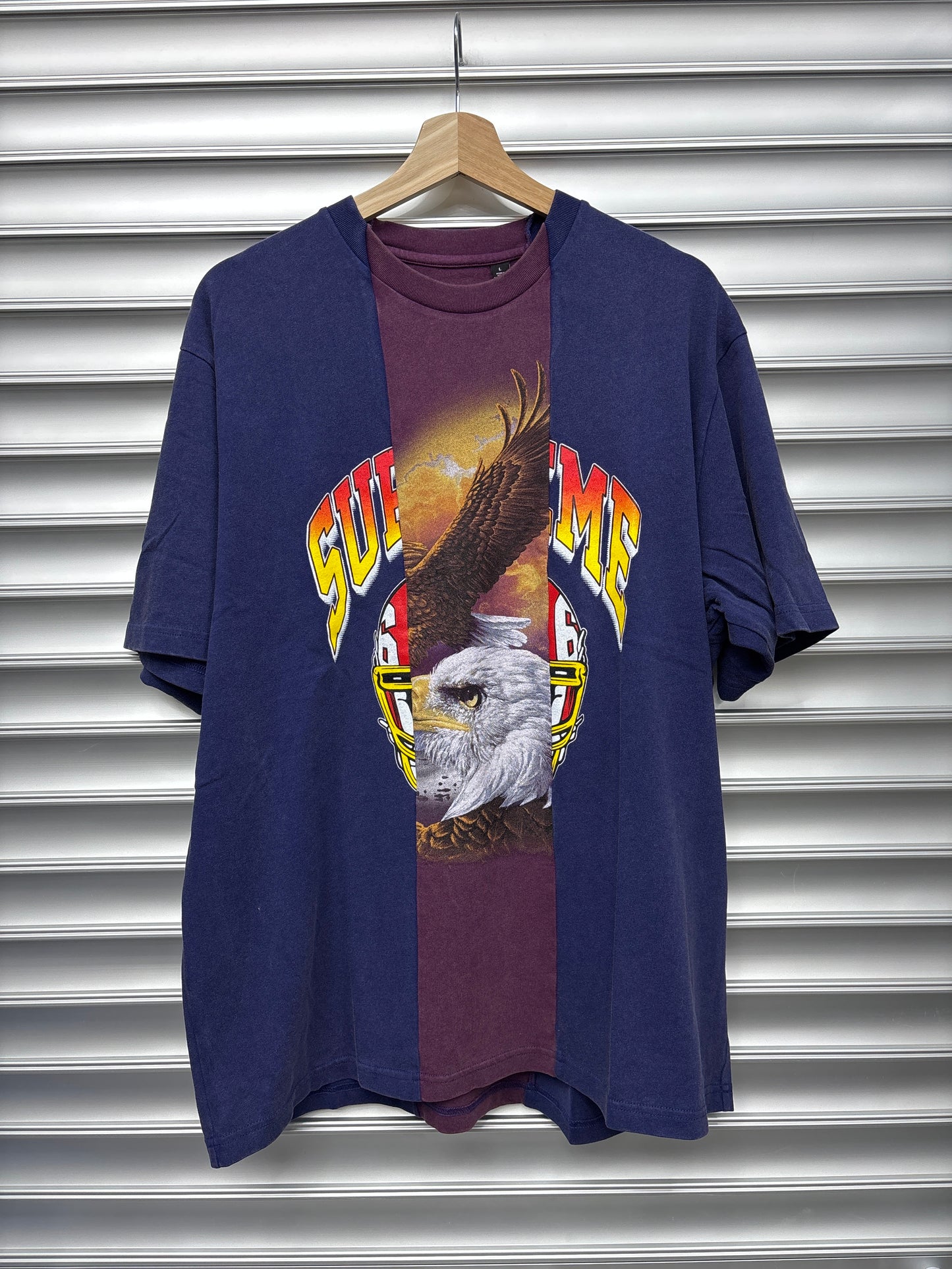 Supreme Maison Margiela Navy Reconstructed Tee - L