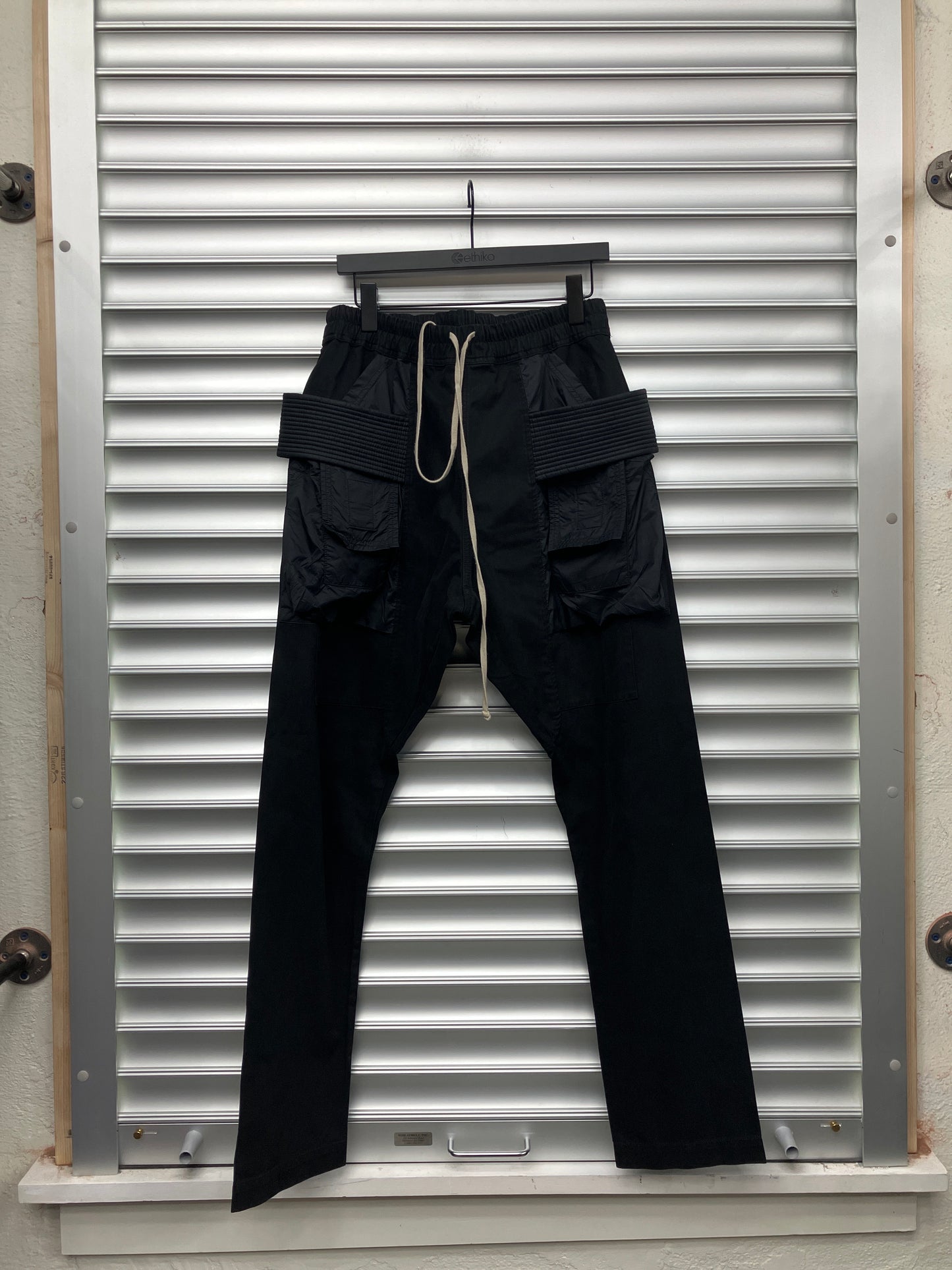 Rick Owen Creatch Cargo Two Tone Pants - M
