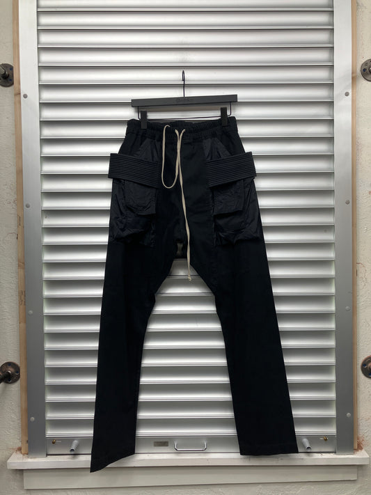 Rick Owen Creatch Cargo Two Tone Pants - M