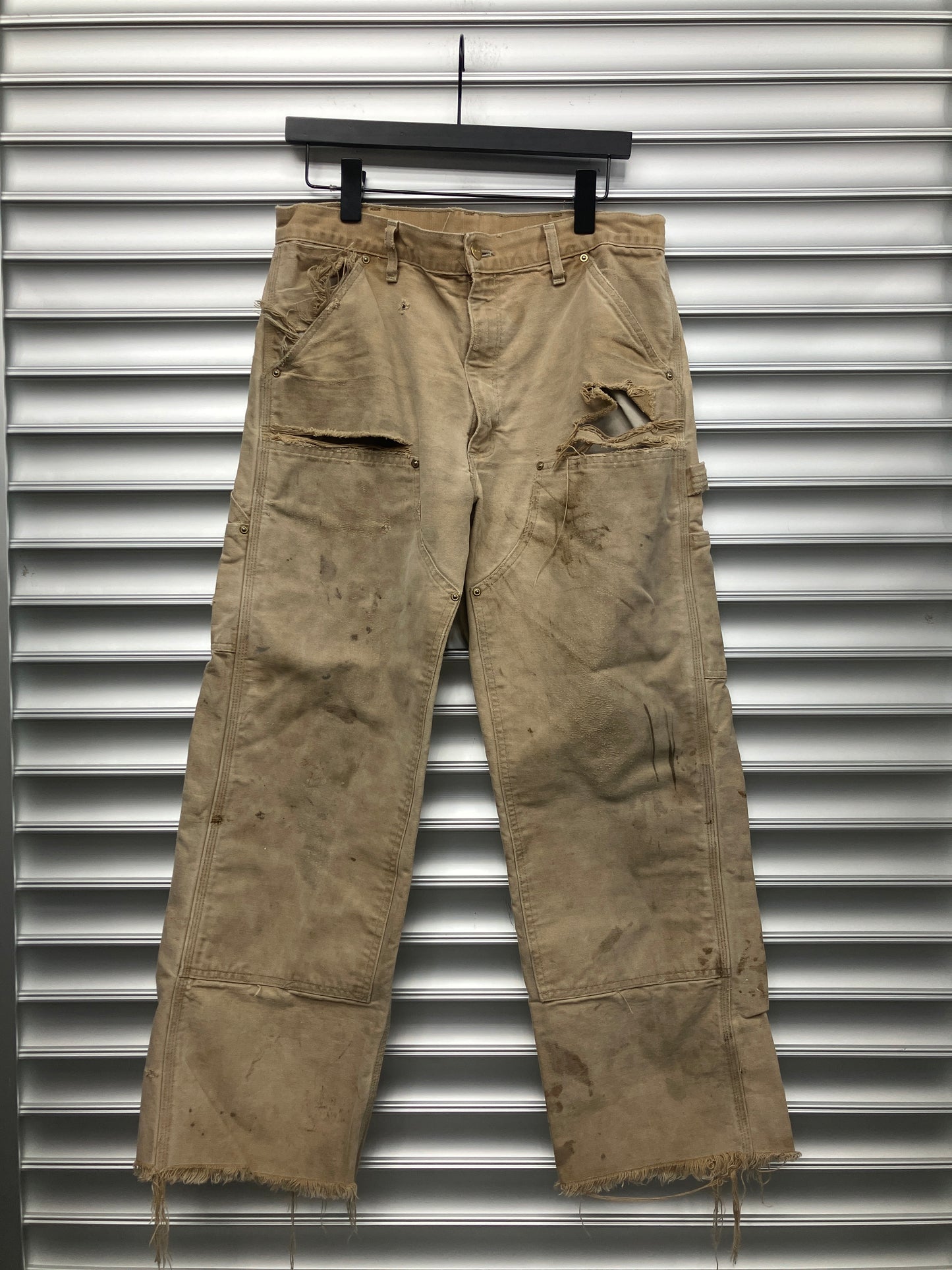 Vintage Tan Distressed Carhartt Double Knees - 30
