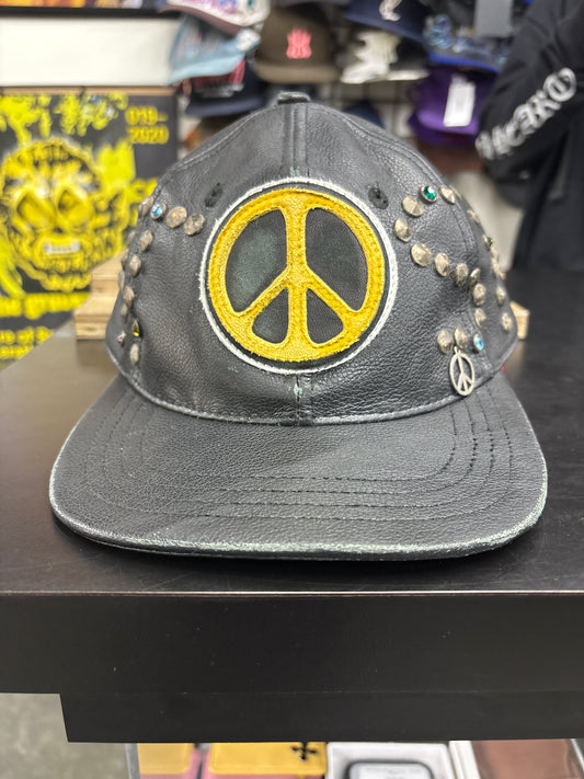 Satoshi Nakamoto Studded Leather Hat**