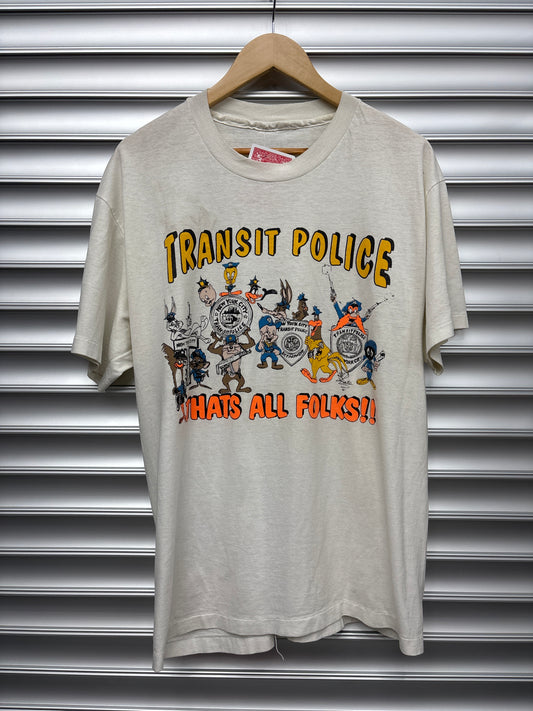 Vintage Looney Tunes New York Police Tee - XL