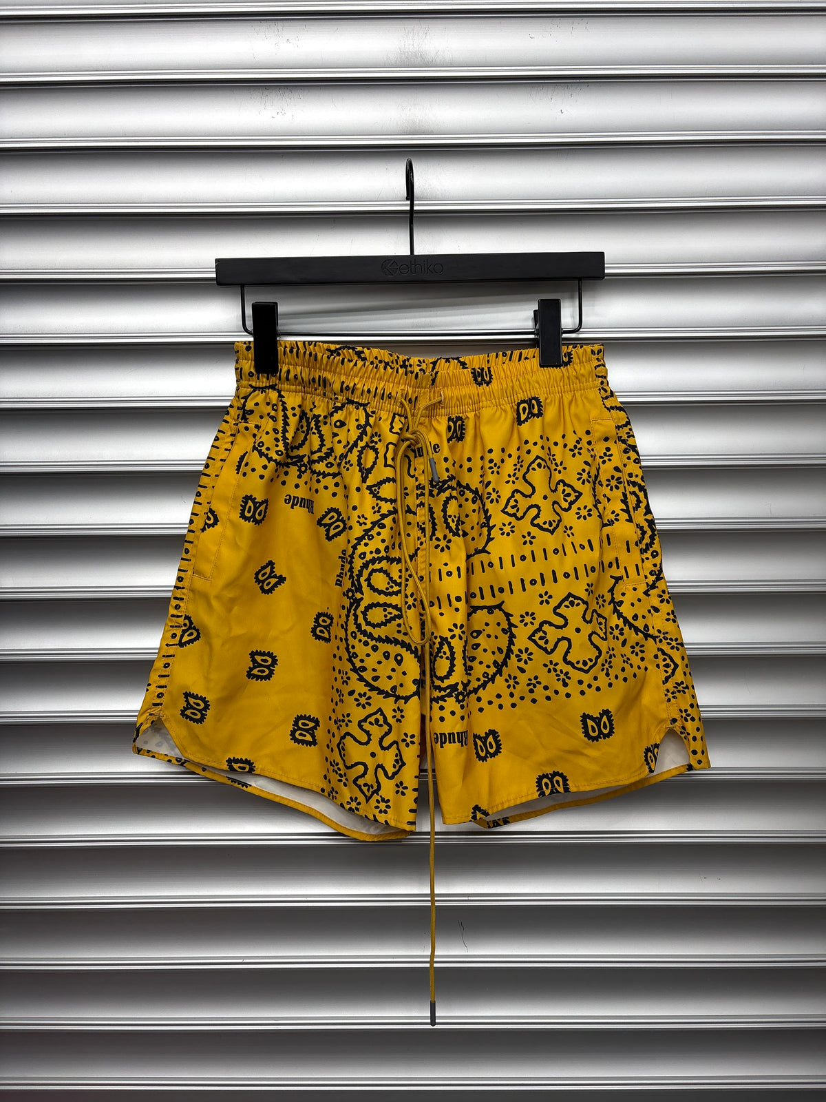 Yellow Rhude Shorts - M**