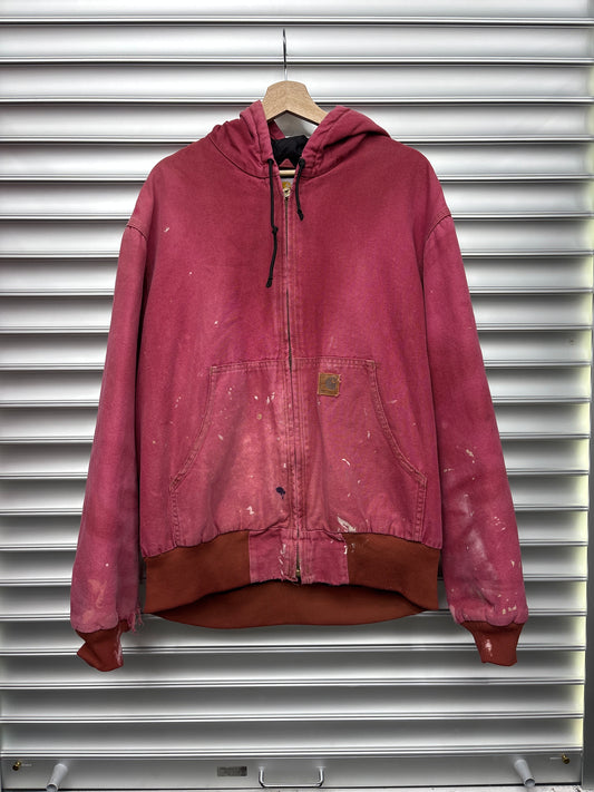 Red Carhartt Hooded Jacket - L