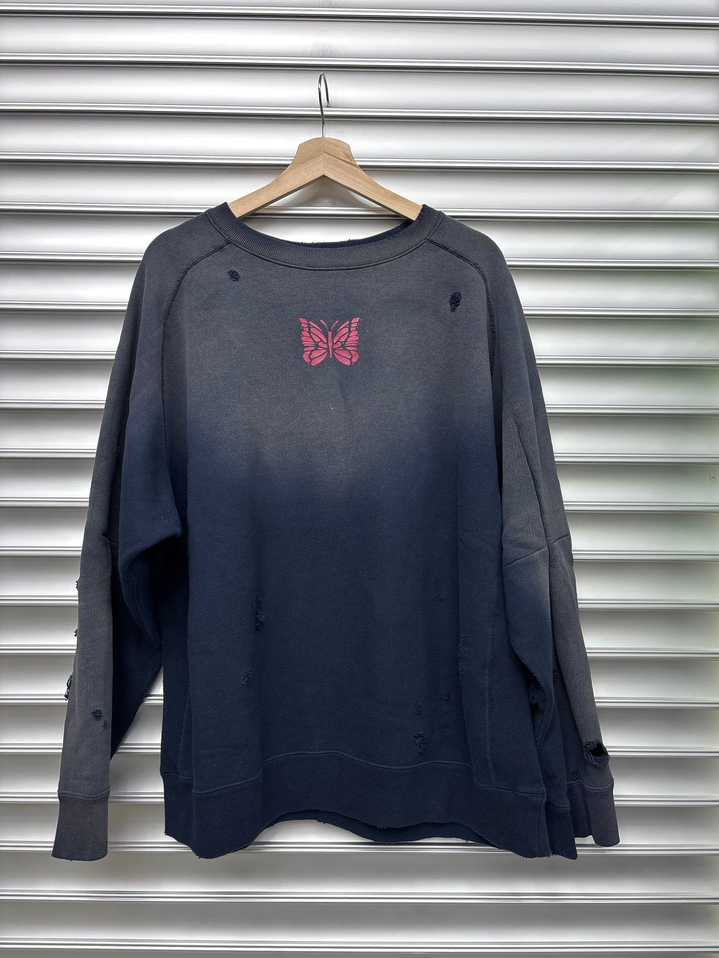 Needles Navy Crew Neck - L