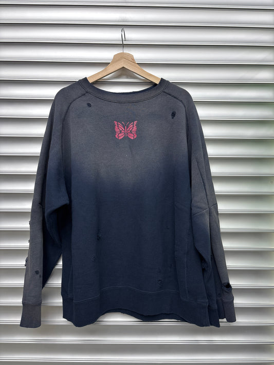 Needles Navy Crew Neck - L
