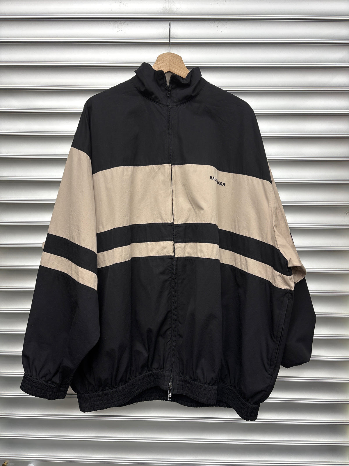 Balenciaga Tan Windbreaker Jacket - XL**