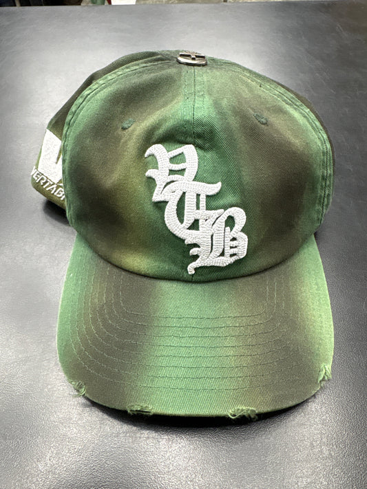 Vertabrae Green White Hat **