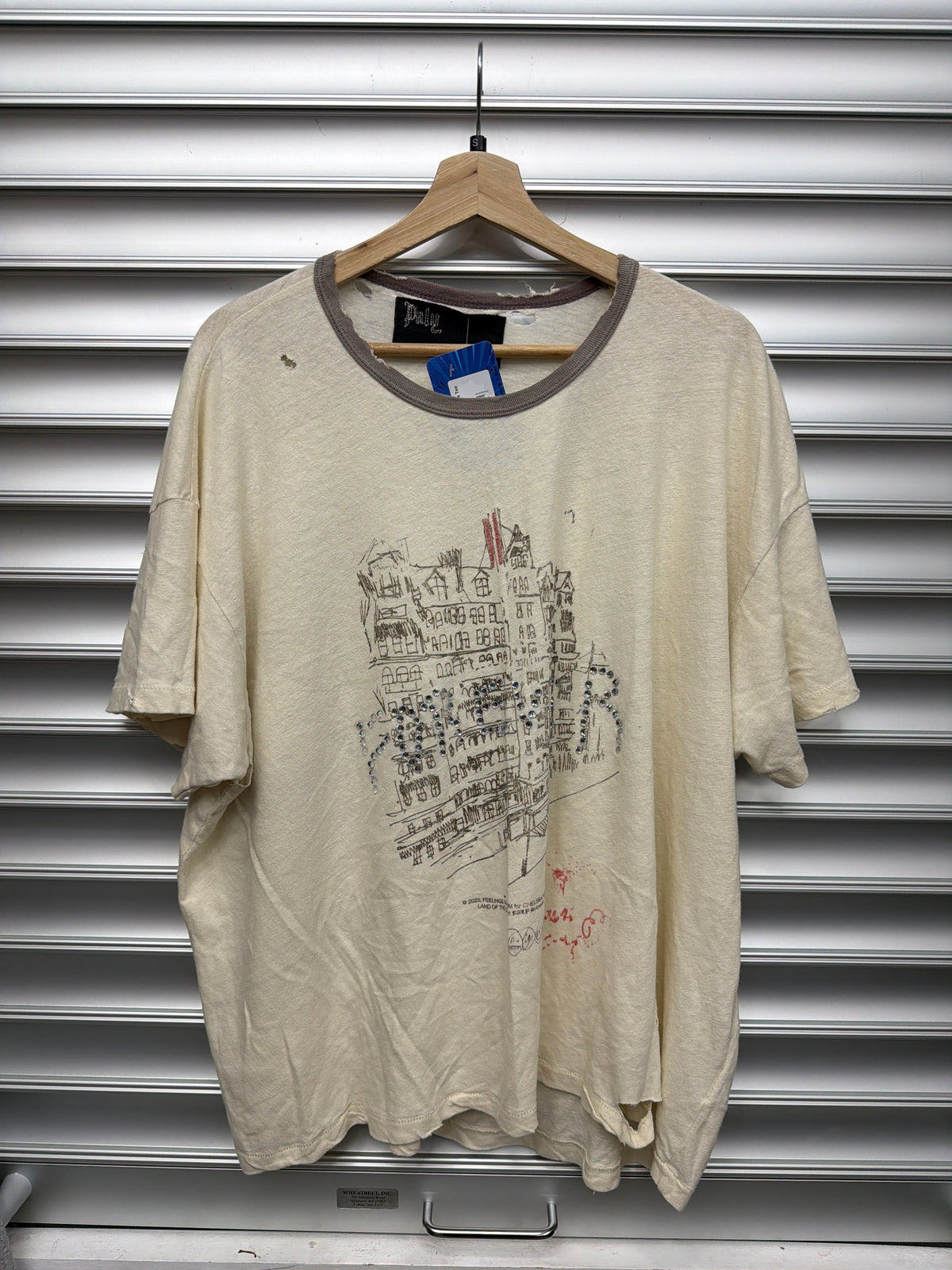 Paly Forever Rhinestone Tee - S**