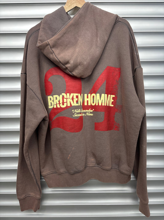 Broken Homme Brown Hoodie - XL