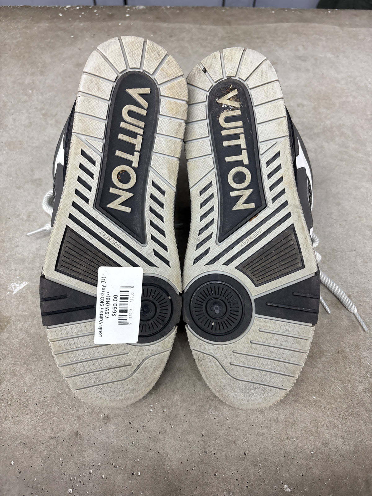 Louis Vuitton SK8 Grey (U) - 7.5M (NB)**