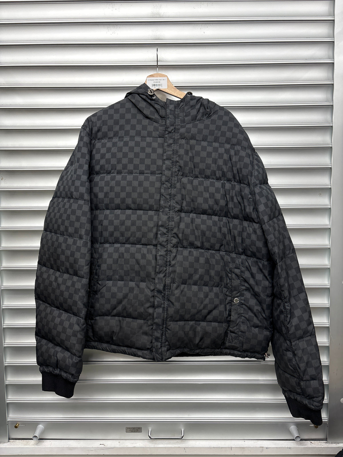 LV Damier Puffer Coat - XL**
