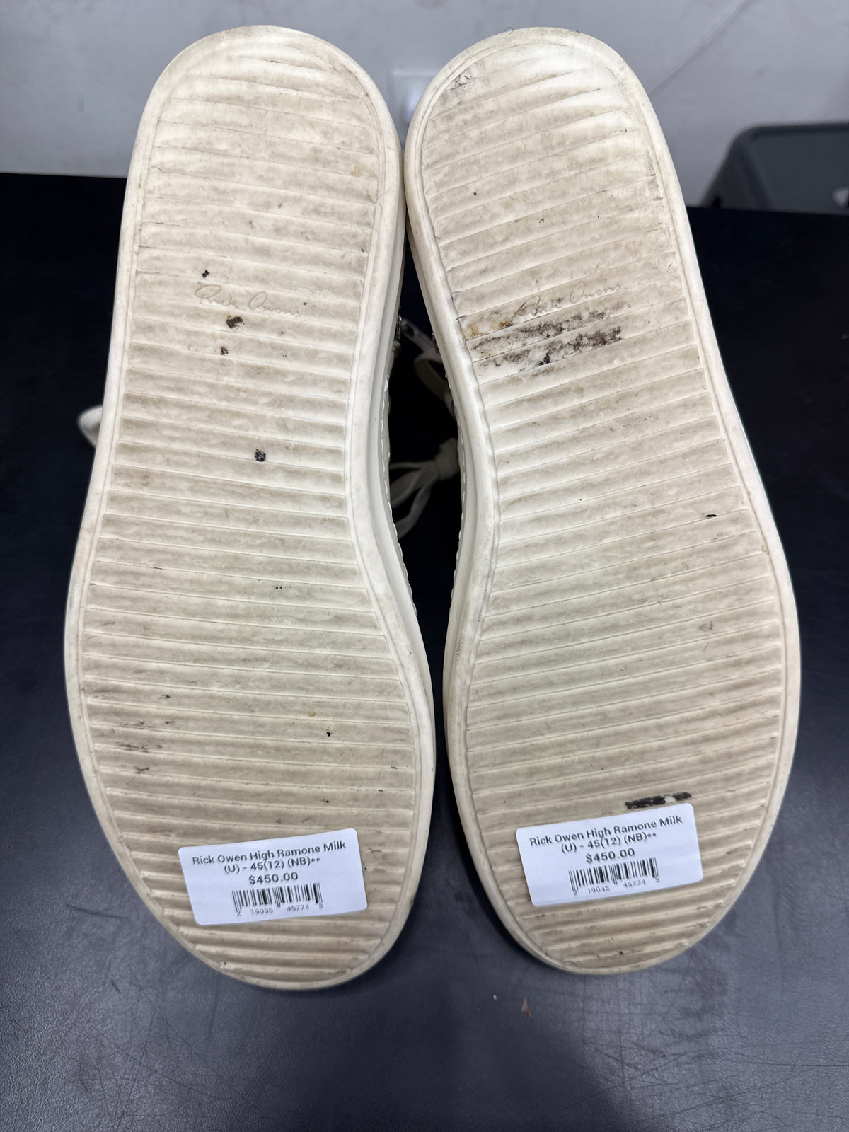Rick Owen High Ramone Milk (U) - 45(12) (NB)**
