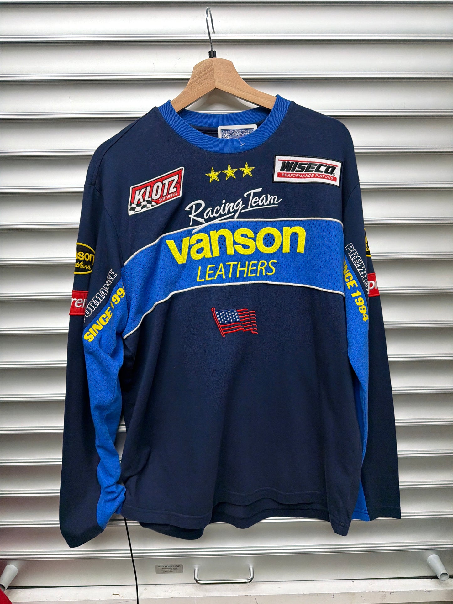 Supreme Vanson Blue L/S - S**
