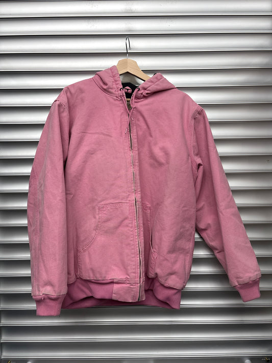 Vintage Pink Carhartt Hooded Jacket - XL**