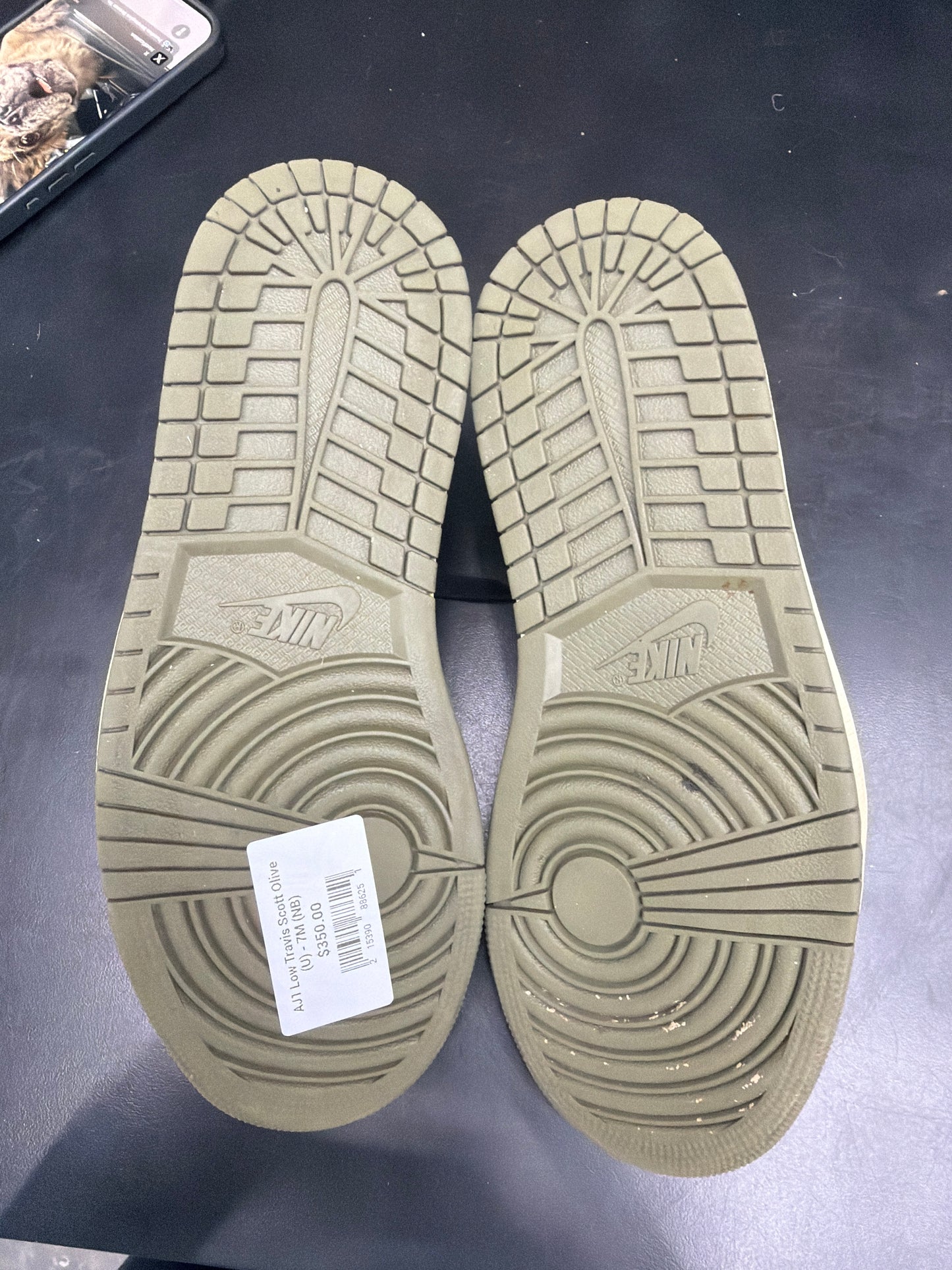 AJ1 Low Travis Scott Olive (U) - 7M (NB)