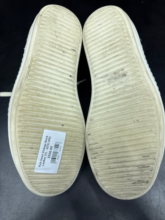 Rick Owen Vintage Black Leather (U) - 42(9) (NB)