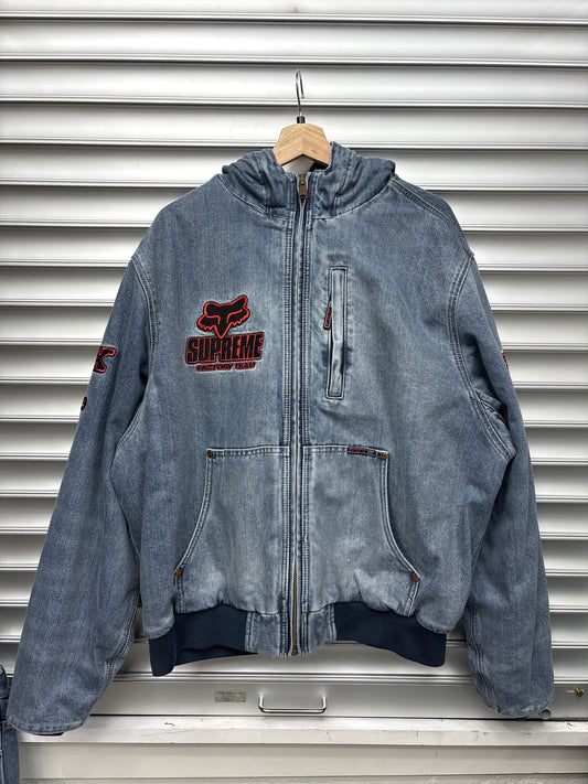 Supreme Fox Racing Cordura Denim Jacket - L**