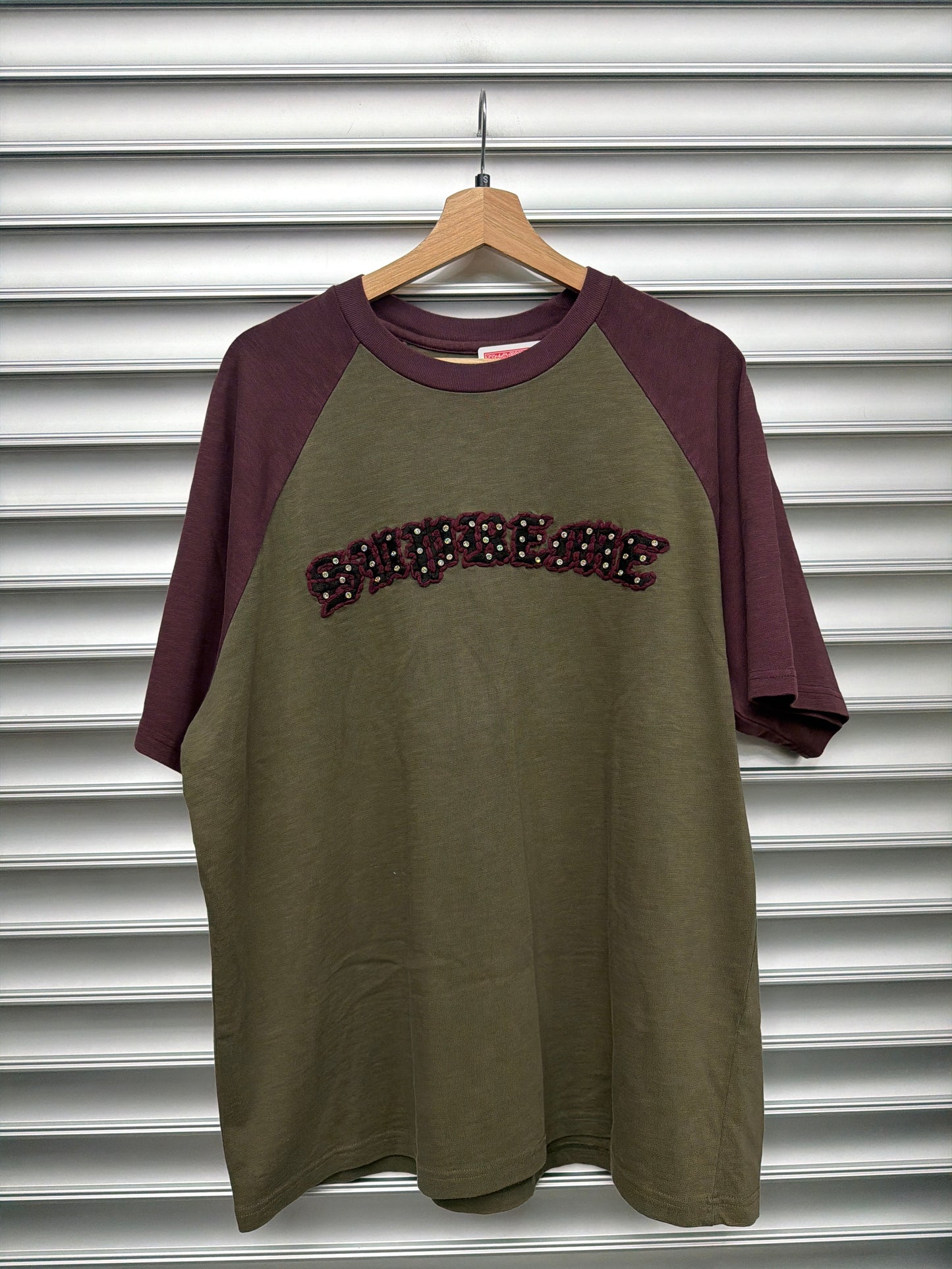 Supreme Plum Raglan Tee - L