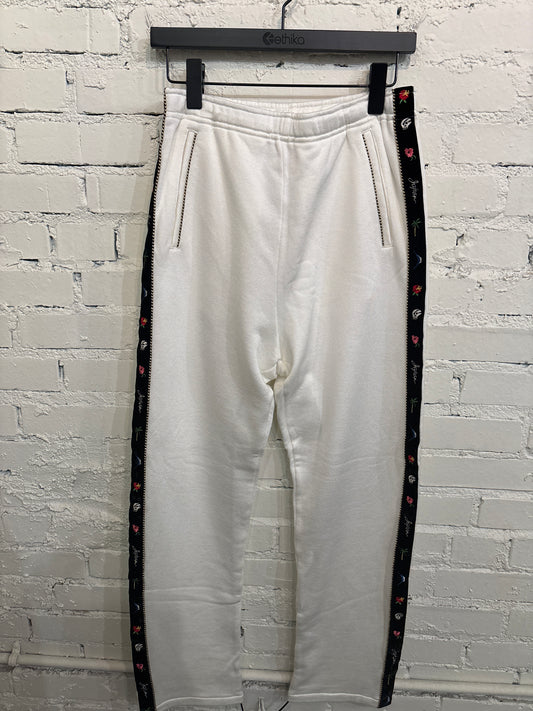 Kapital White Velour Trackpants - 2