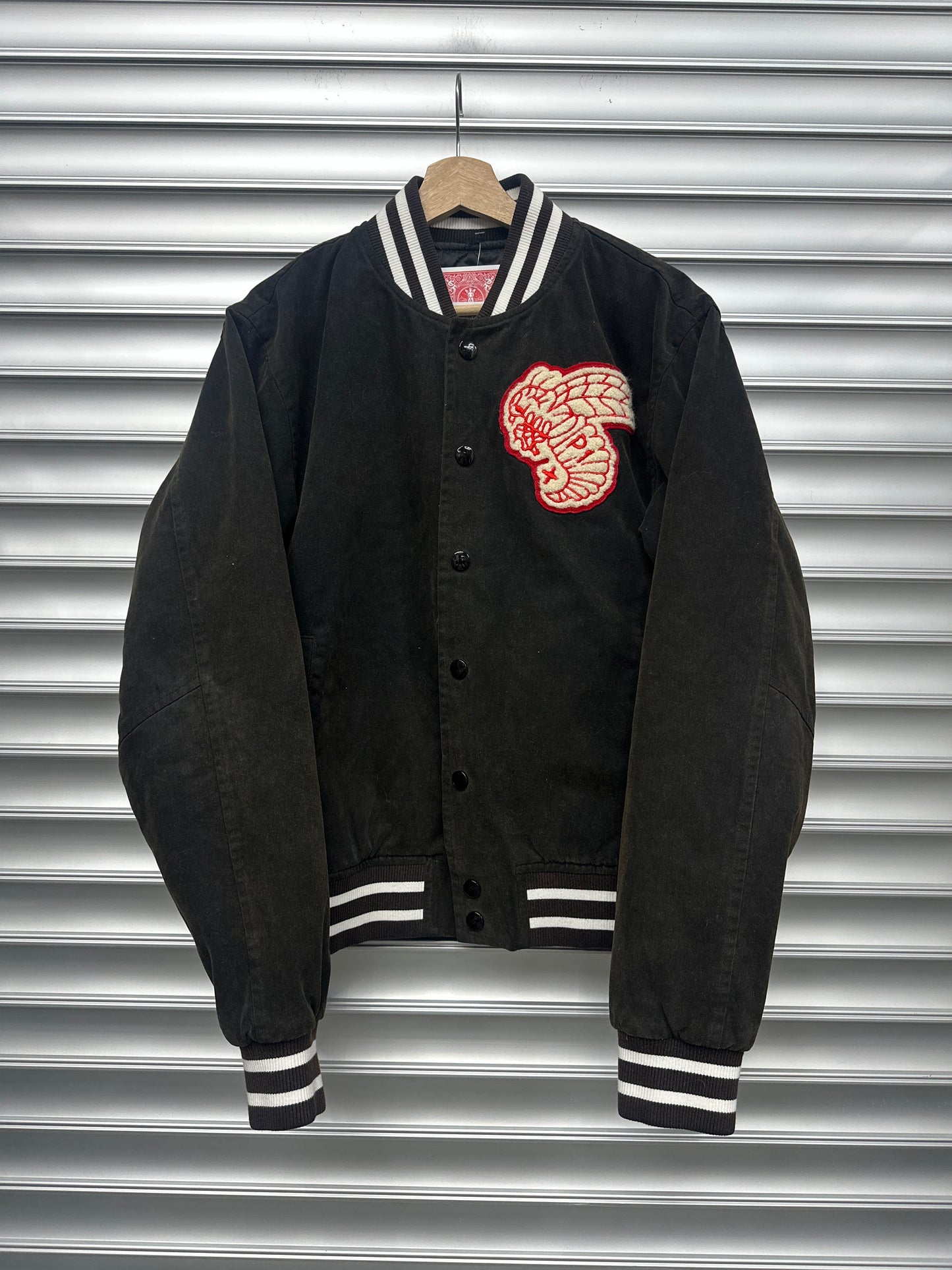 Plus 1 Brown Suede Varsity Jacket - L