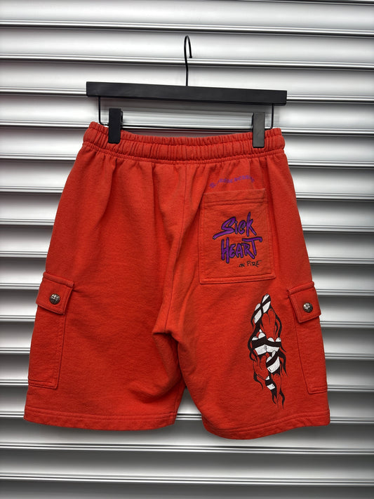 Chrome Hearts Matty Boy Orange Shorts - Medium