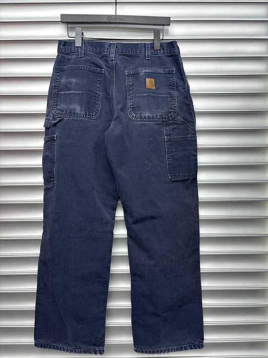 Vintage Navy Faded Carhartt Pants - 32