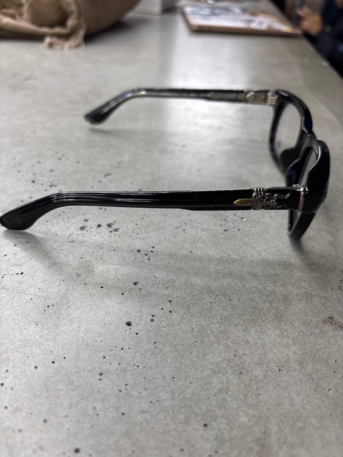 Chrome Hearts Dooable Black Frames **