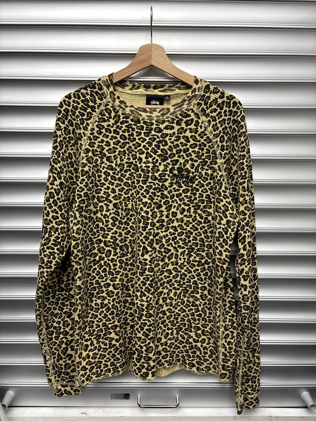 Stussy Leopard Thermal - L**