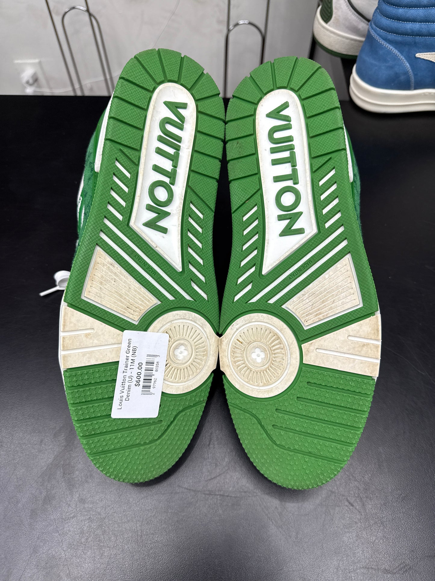 Louis Vuitton Trainer Green Denim (U) - 11M (NB)