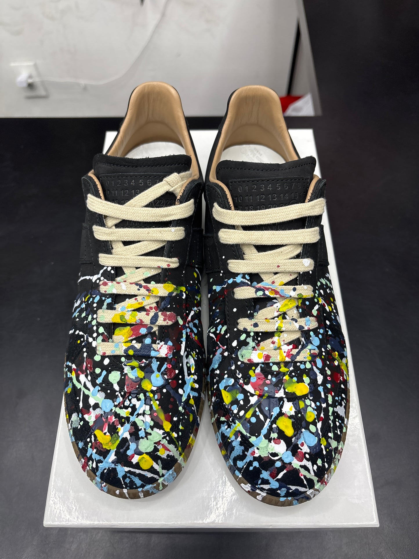 Maison Margiela Replica Black Paint Splatter (U) - 41(8)