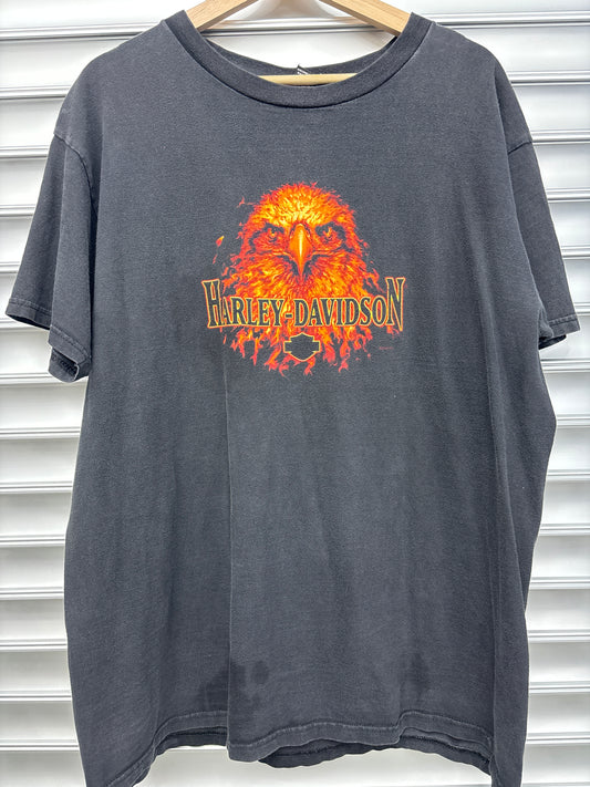Vintage Harley Flame Eagle Tee - XL