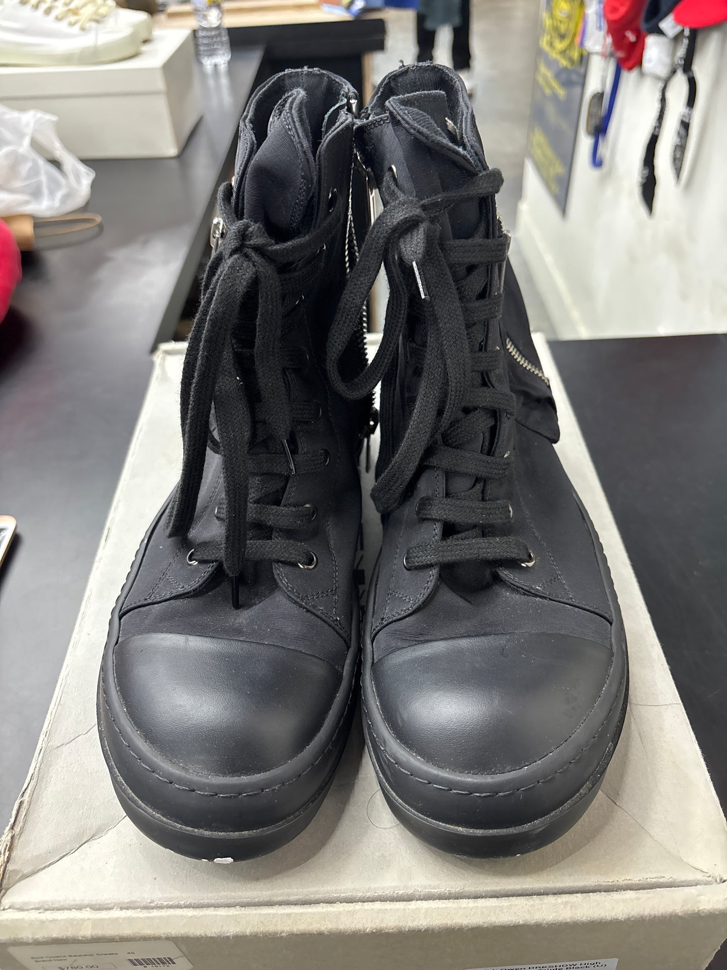 Rick Owen DRKSHDW High Cargo Pocket Triple Black (U) - 40(7)