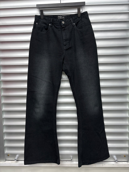 Balenciaga Black Flare Denim - XL