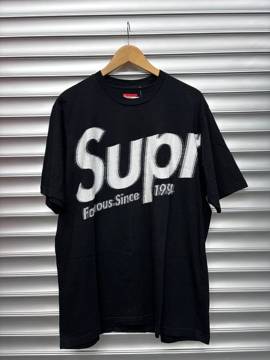 Supreme 3D Black Tee - L