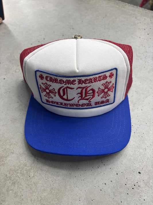Chrome Hearts CH Blue Red Hat