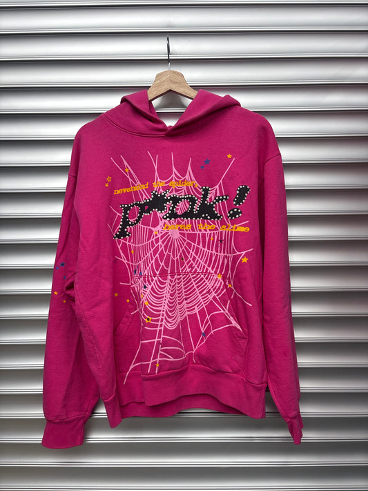 Spider Pink Punk Hoodie - M