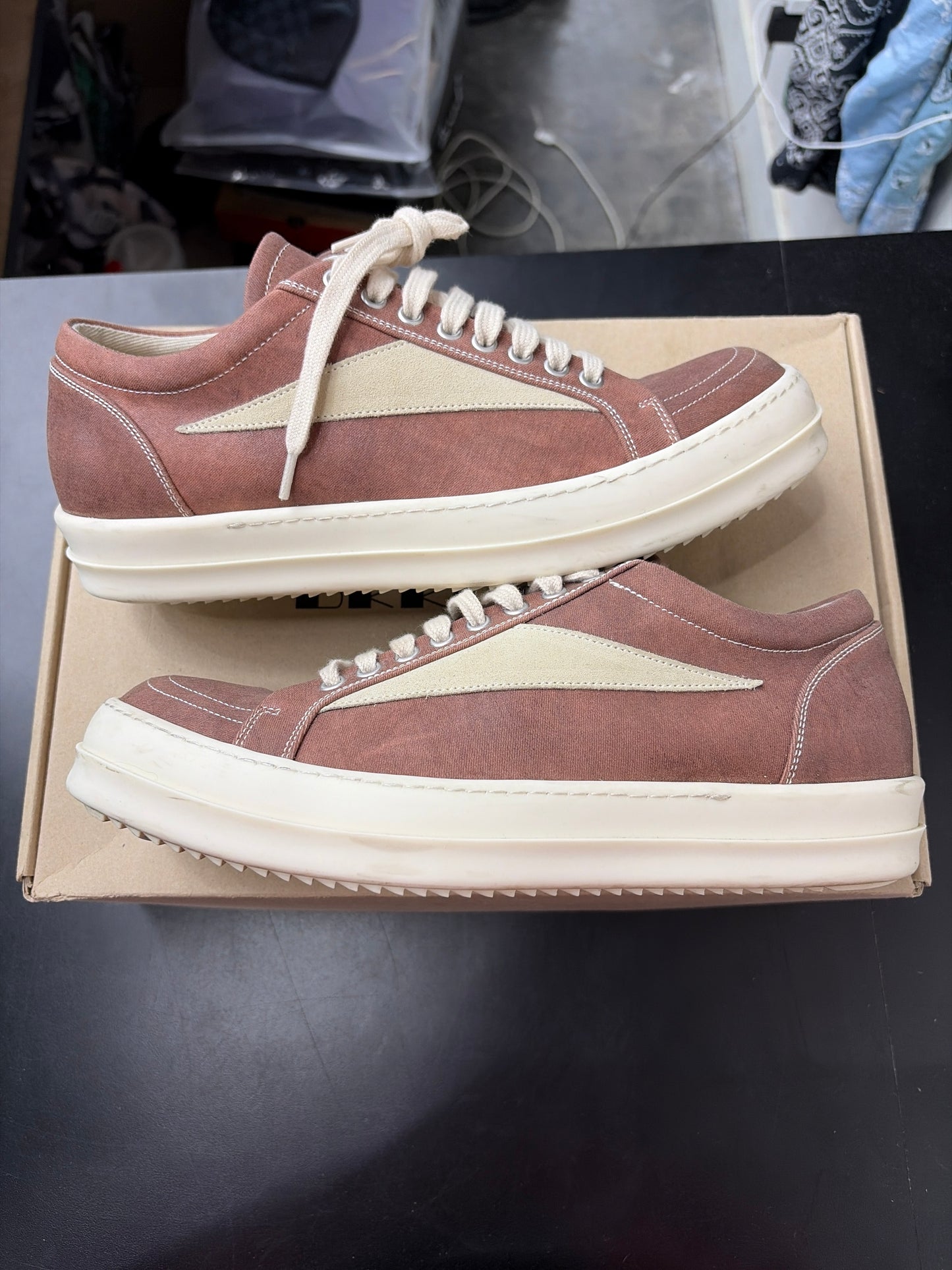 Rick Owen DRKSHDW Vintage Henna Brown (U) - 43.5