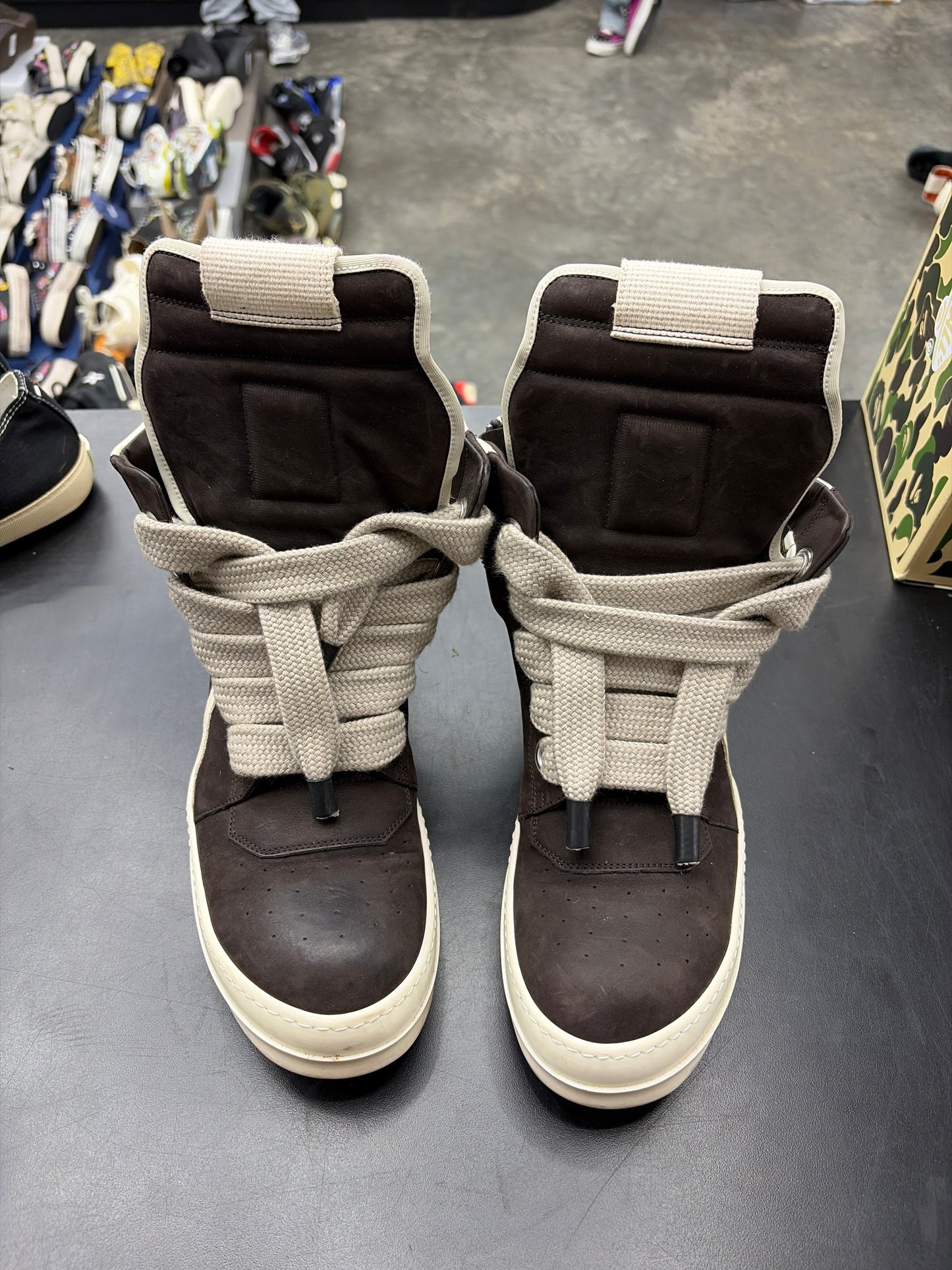 Rick Owen Geobasket Jumbo Lace Brown (U) - 44(11) (NB)
