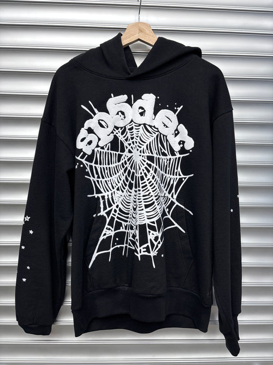Spider Black Hoodie - M